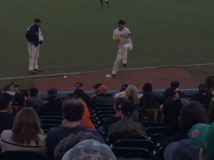 Cain warming up before the slaughter